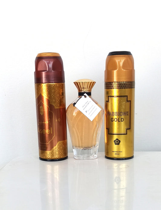 Deal of 3 perfumes and 2 body spray